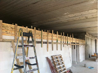 5 ,4 , סיום בניית קירות קומת קרקע וקומה 1 ו- 2, המשך בניה בקומה 3