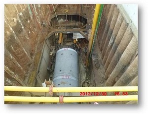 Water pipe jacking ASHDOD